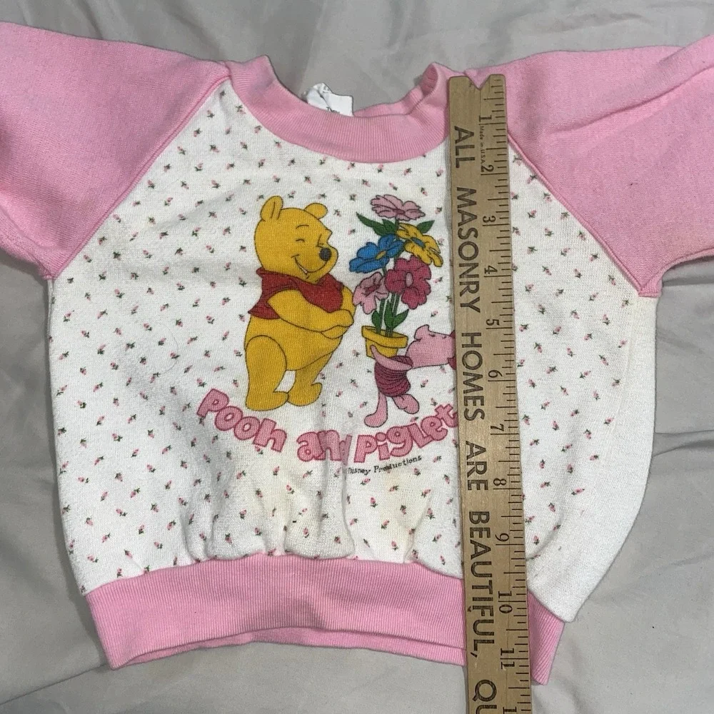 Vintage Disney Winnie The Pooh And Piglet Sweatshirt Toddler Size 26-31lbs